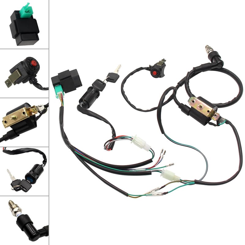 Greesp Lifan YX Complete Kick Starter Engine Wiring Wire Harness Loom CDI Coil Kit for 50cc 110cc 125cc 140cc 150cc Pit Dirt Trail Pro Bike - Image 2